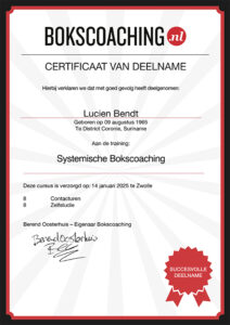 Certificaat Bokscoaching